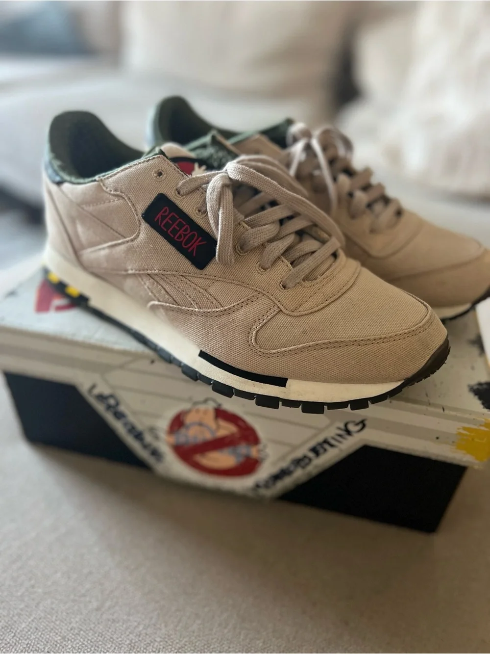 Ghostbusters x Reebok Mens Sneakers in Beige - Limited Edition